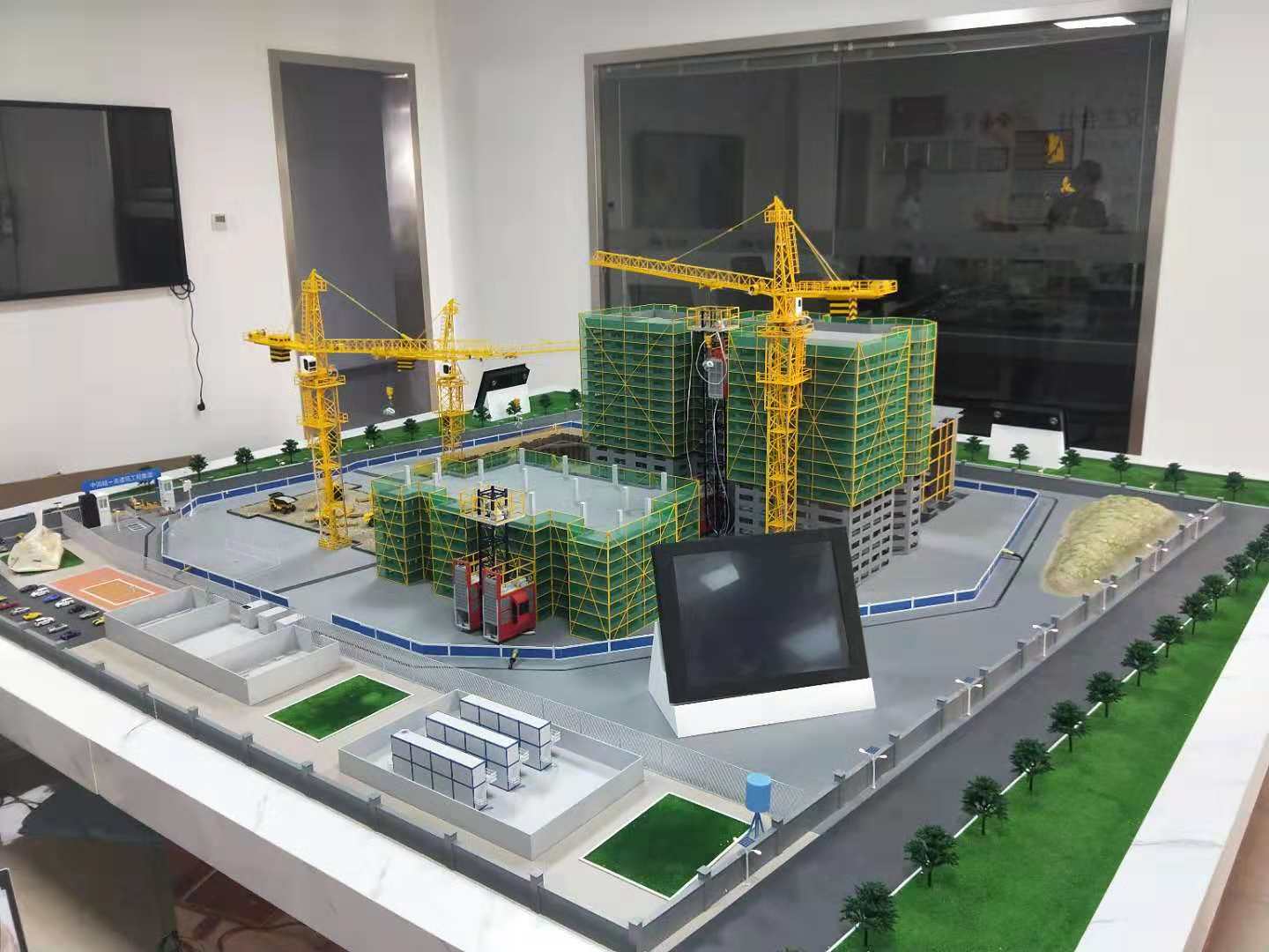 道孚县建筑施工场景模型